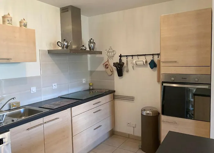 アパート T3 63 M2 Rez-de-chaussee, Schweitzer 2 Garage Et Jardin エクスレバン